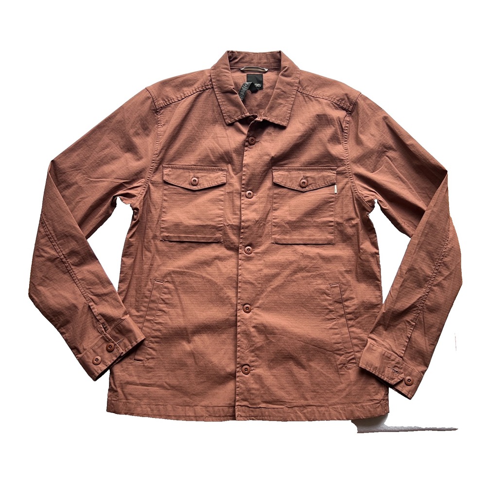 Vuori‎ Men's Size XL Ripstop Rise Shine V527 Shirt Jacket Red Russell Shacket